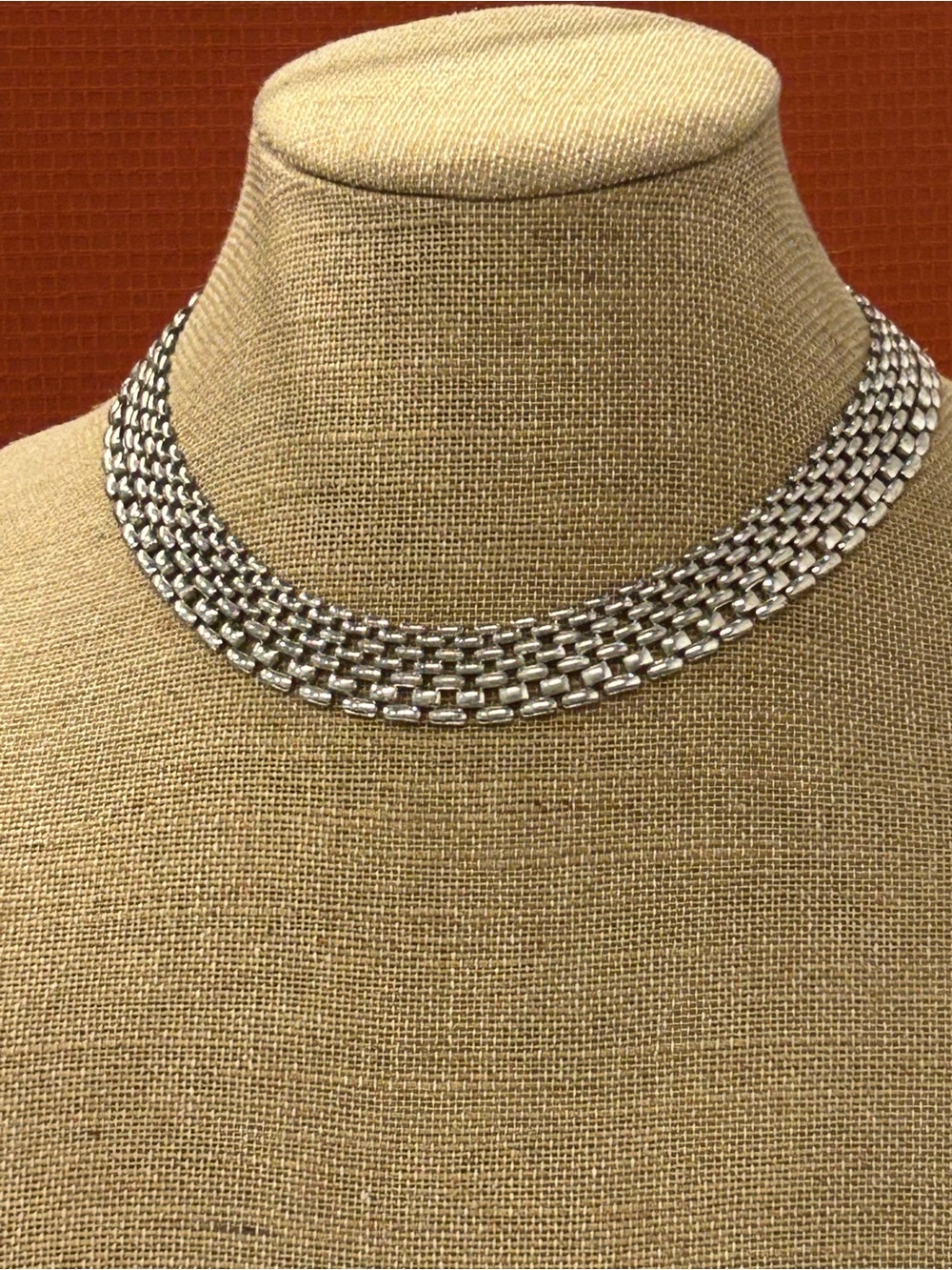 Beautiful Silver Plated Multi-Row Soft Collar Necklace